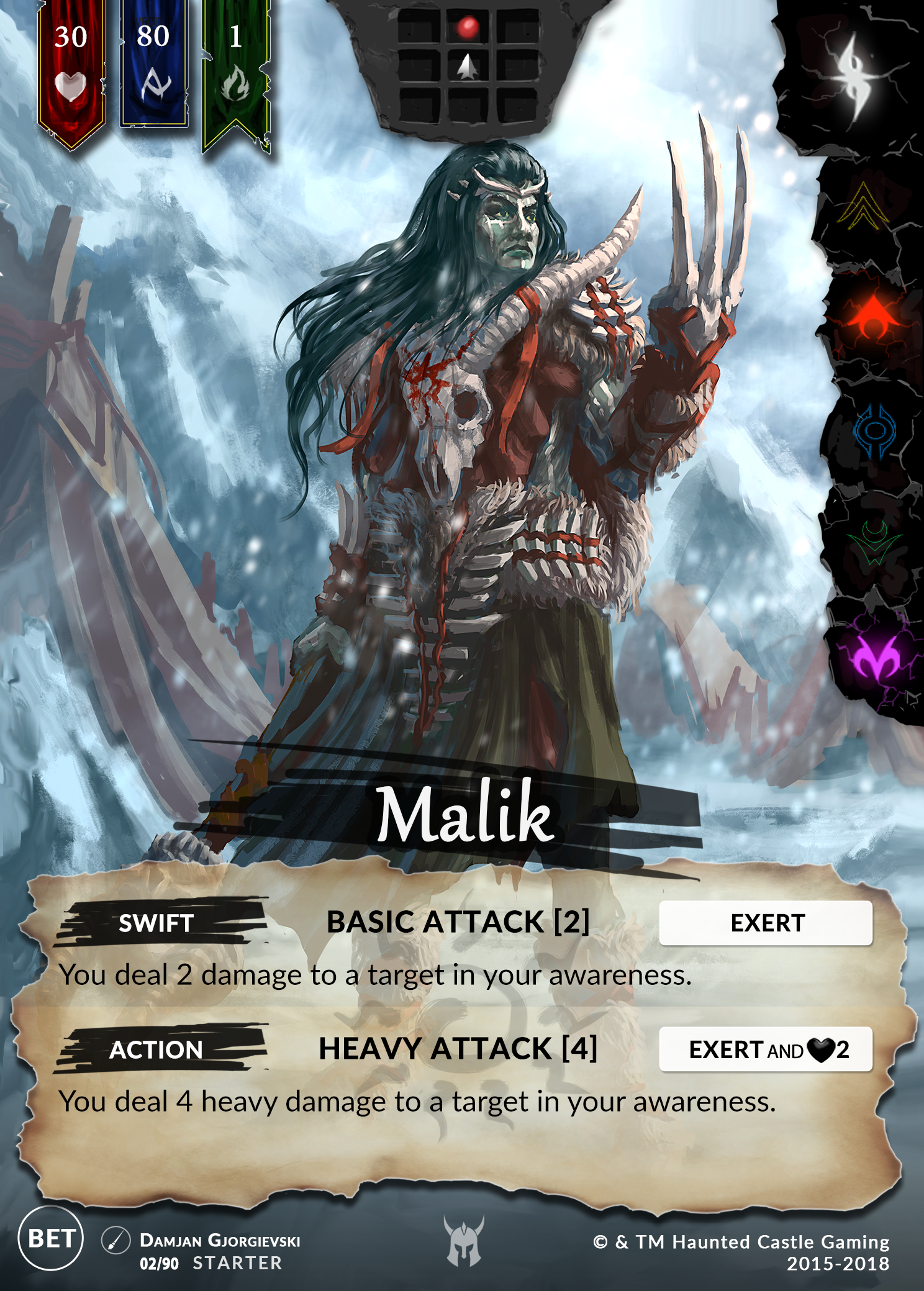 Malik (Beta, 2/90) | North of Exile Games