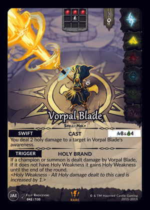 Vorpal Blade (JAE,  42/135) | North of Exile Games