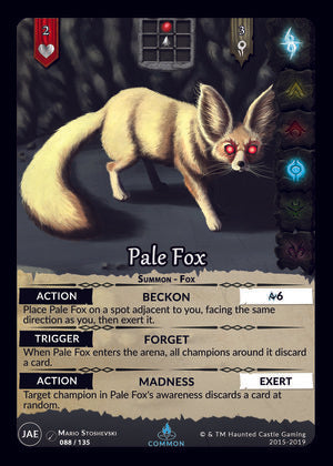 Pale Fox (JAE,  88/135) | North of Exile Games