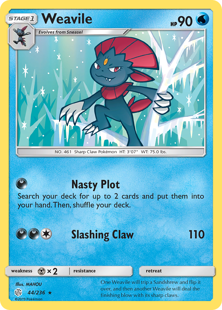 Weavile (44/236) [Sun & Moon: Cosmic Eclipse] | North of Exile Games