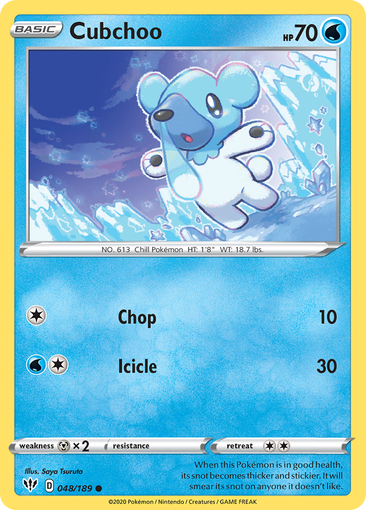 Cubchoo (048/189) [Sword & Shield: Darkness Ablaze] | North of Exile Games
