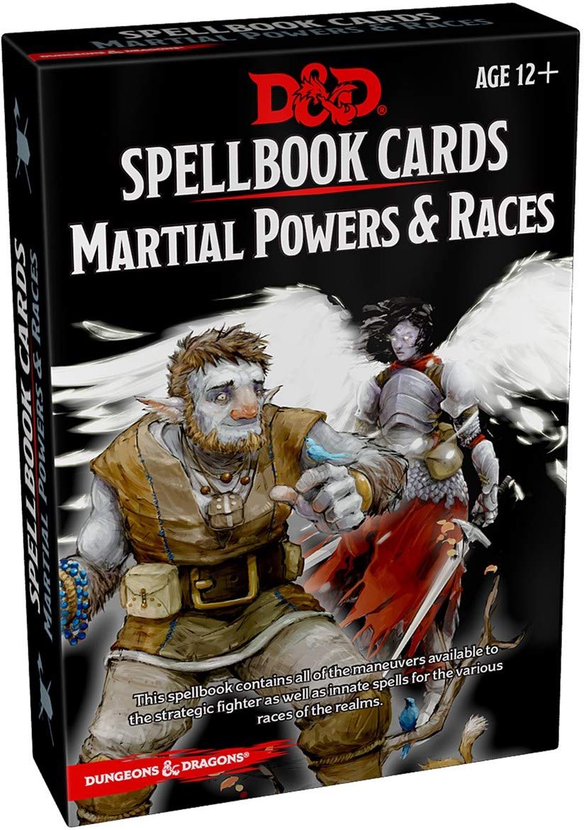 Dungeons and Dragons: Spellbook Cards - Martial Powers & Races | North of Exile Games