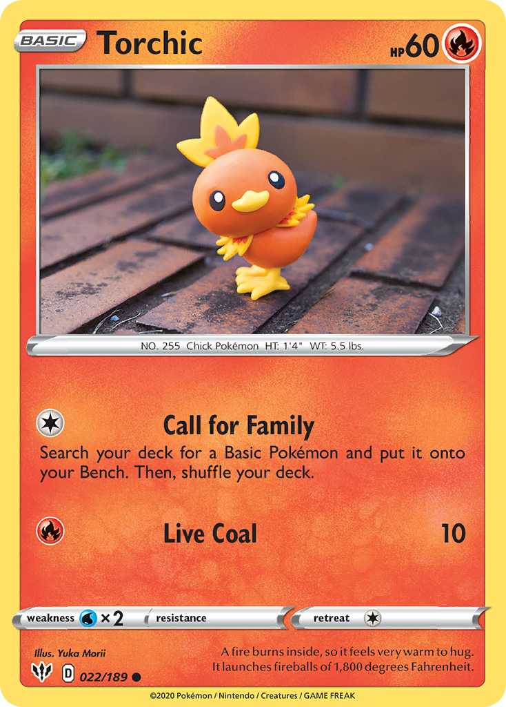 Torchic (022/189) [Sword & Shield: Darkness Ablaze] | North of Exile Games