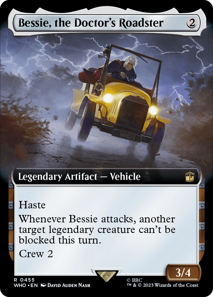 Bessie, the Doctor's Roadster (Extended Art) [Doctor Who] | North of Exile Games