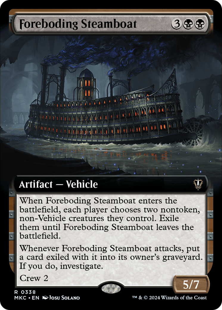 Foreboding Steamboat (Extended Art) [Murders at Karlov Manor Commander] | North of Exile Games
