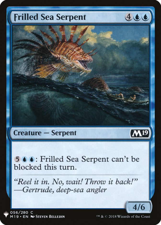 Frilled Sea Serpent [Mystery Booster] | North of Exile Games