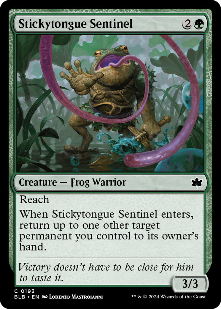 Stickytongue Sentinel [Bloomburrow] | North of Exile Games
