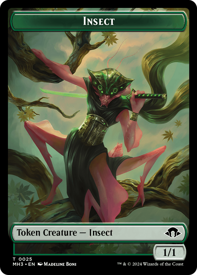 Insect Token (0025) [Modern Horizons 3 Tokens] | North of Exile Games
