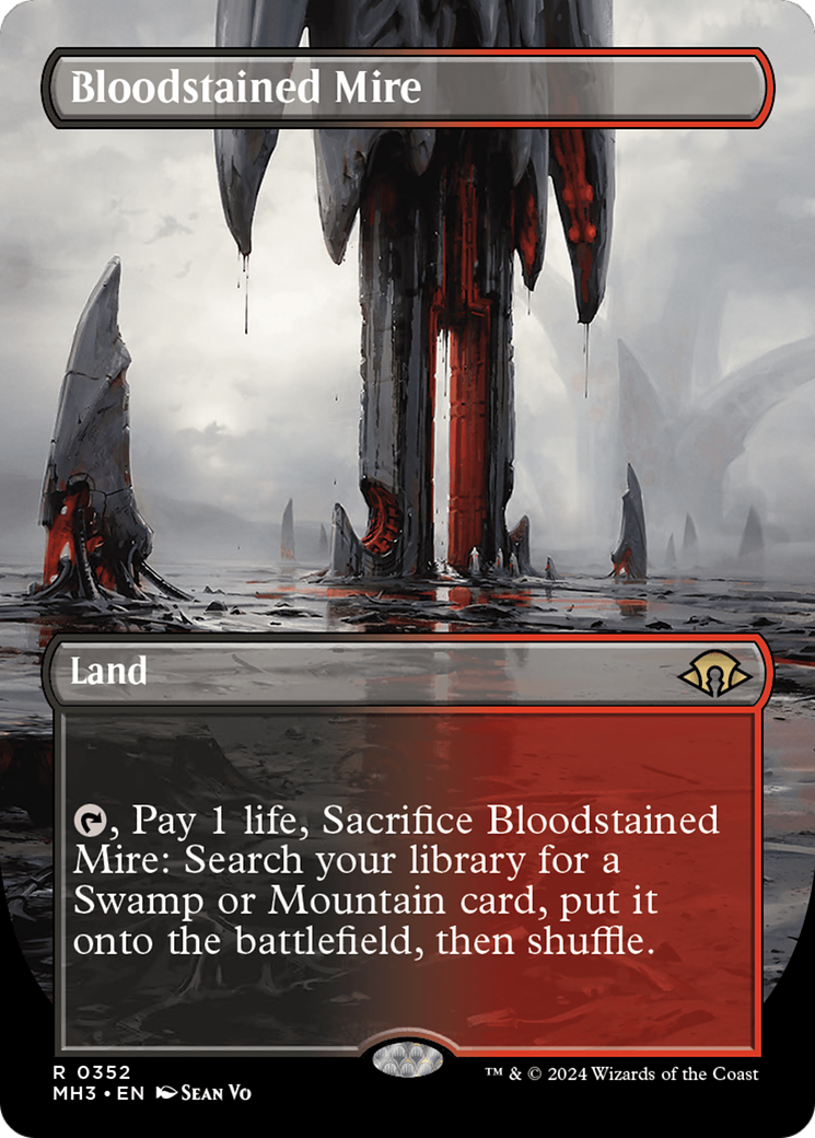 Bloodstained Mire (Borderless) [Modern Horizons 3] | North of Exile Games