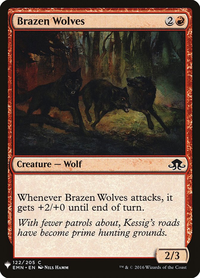 Brazen Wolves [Mystery Booster] | North of Exile Games