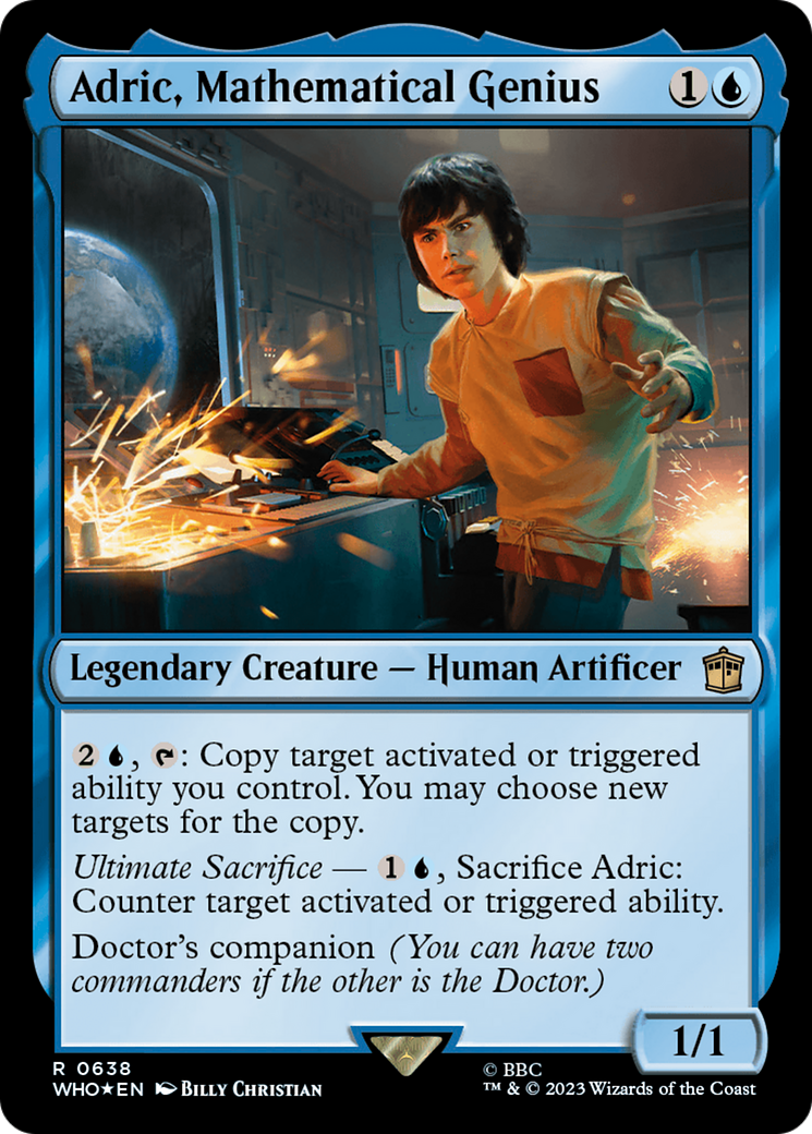 Adric, Mathematical Genius (Surge Foil) [Doctor Who] | North of Exile Games