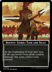 Bounty: Gorra Tash and Silas // Bounty Rules Double-Sided Token [Outlaws of Thunder Junction Commander Tokens] | North of Exile Games