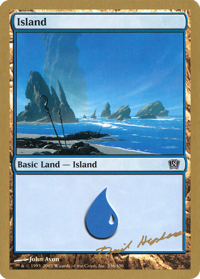 Island (dh336) (Dave Humpherys) [World Championship Decks 2003] | North of Exile Games