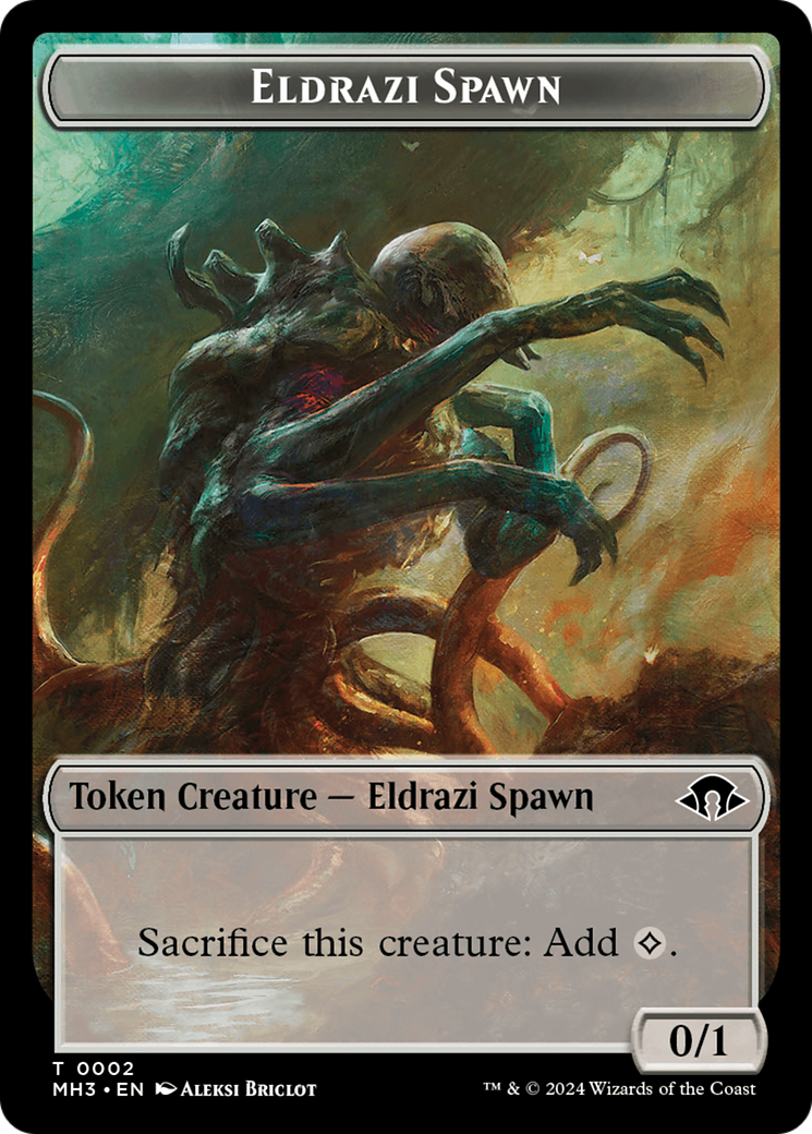 Eldrazi Spawn // Soldier Double-Sided Token [Modern Horizons 3 Tokens] | North of Exile Games