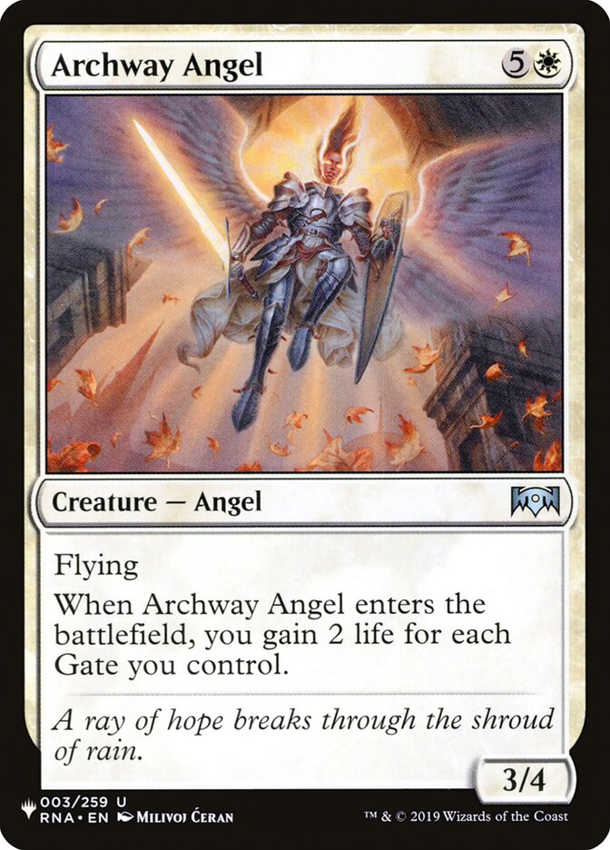 Archway Angel [The List] | North of Exile Games