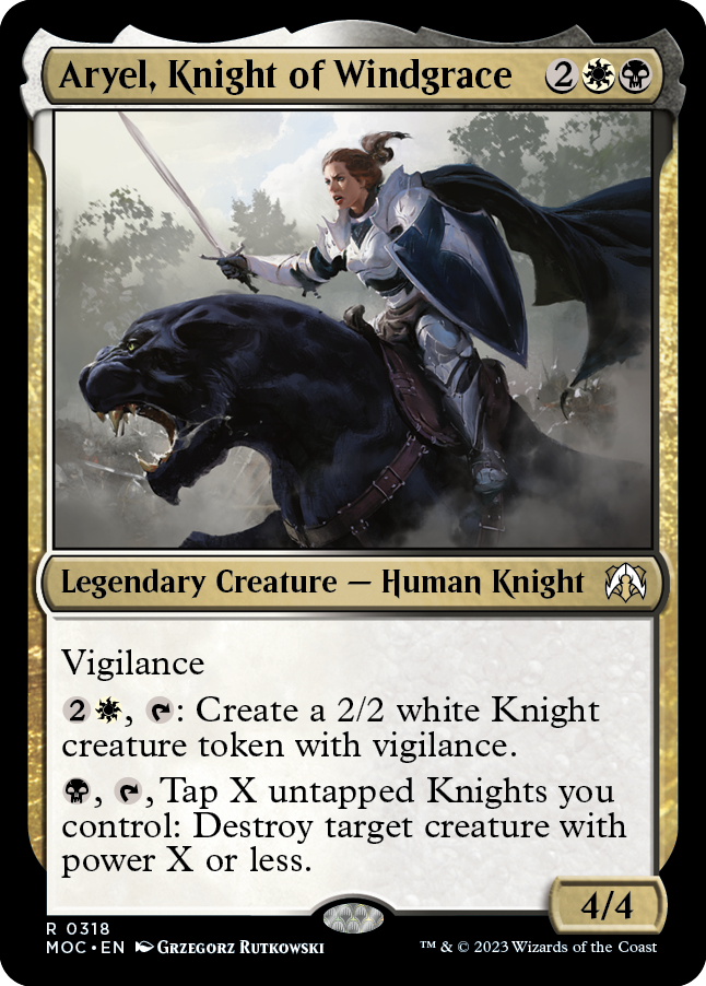 Aryel, Knight of Windgrace [March of the Machine Commander] | North of Exile Games