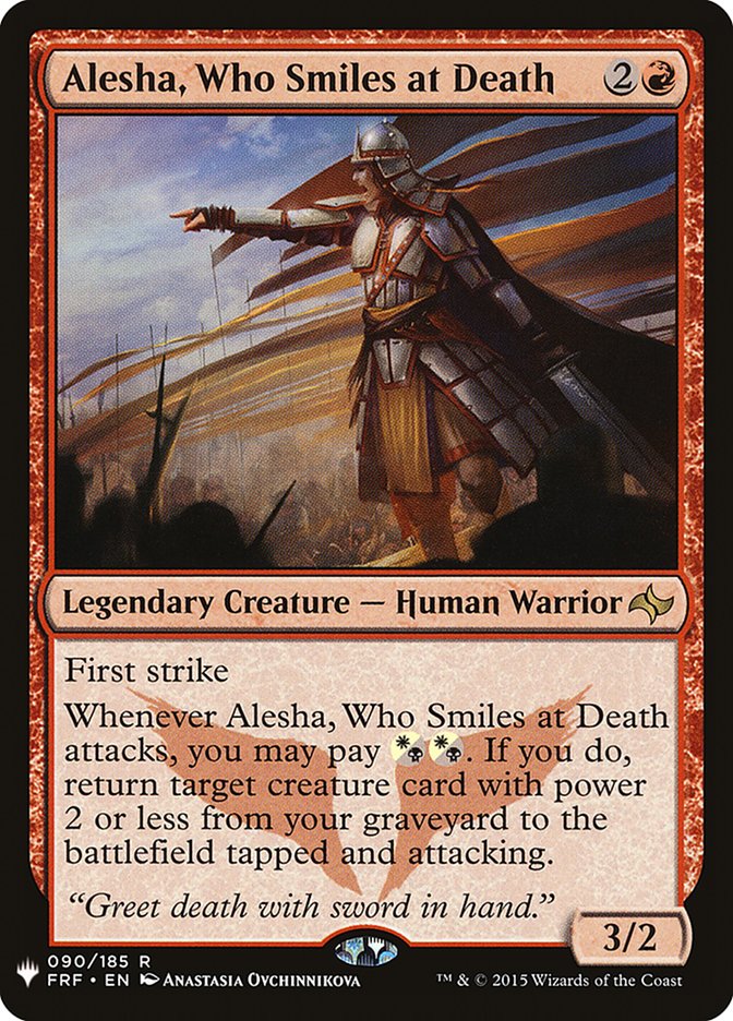Alesha, Who Smiles at Death [Mystery Booster] | North of Exile Games
