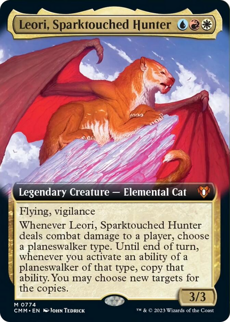 Leori, Sparktouched Hunter (Extended Art) [Commander Masters] | North of Exile Games