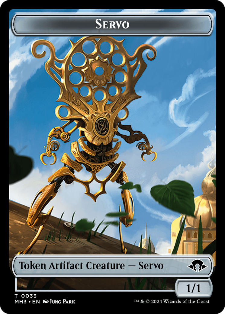 Illusion // Servo Double-Sided Token [Modern Horizons 3 Commander Tokens] | North of Exile Games