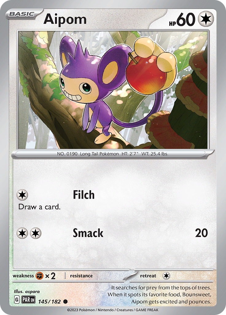 Aipom (145/182) [Scarlet & Violet: Paradox Rift] | North of Exile Games
