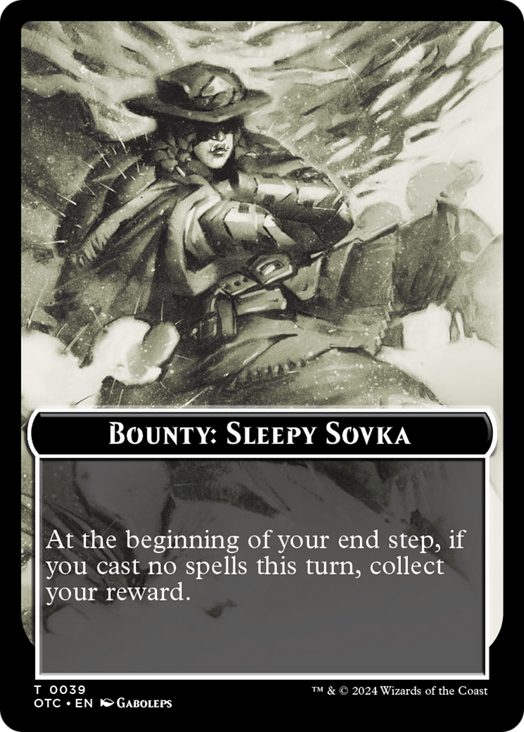 Bounty: Sleepy Sovka // Bounty Rules Double-Sided Token [Outlaws of Thunder Junction Commander Tokens] | North of Exile Games