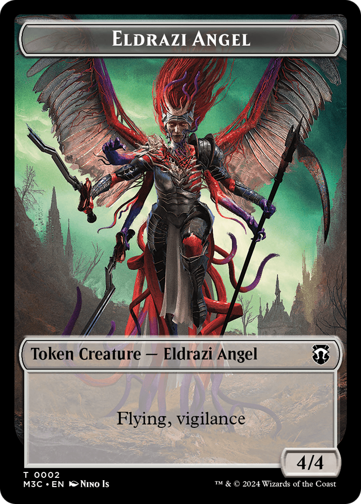 Eldrazi Angel // Copy Double-Sided Token [Modern Horizons 3 Commander Tokens] | North of Exile Games