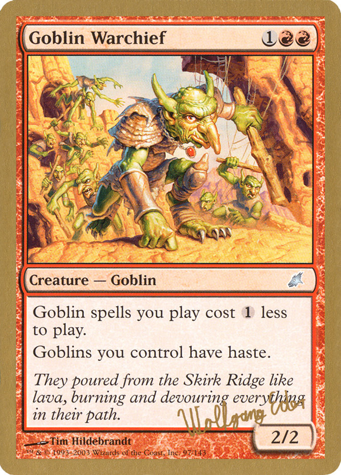 Goblin Warchief (Wolfgang Eder) [World Championship Decks 2003] | North of Exile Games