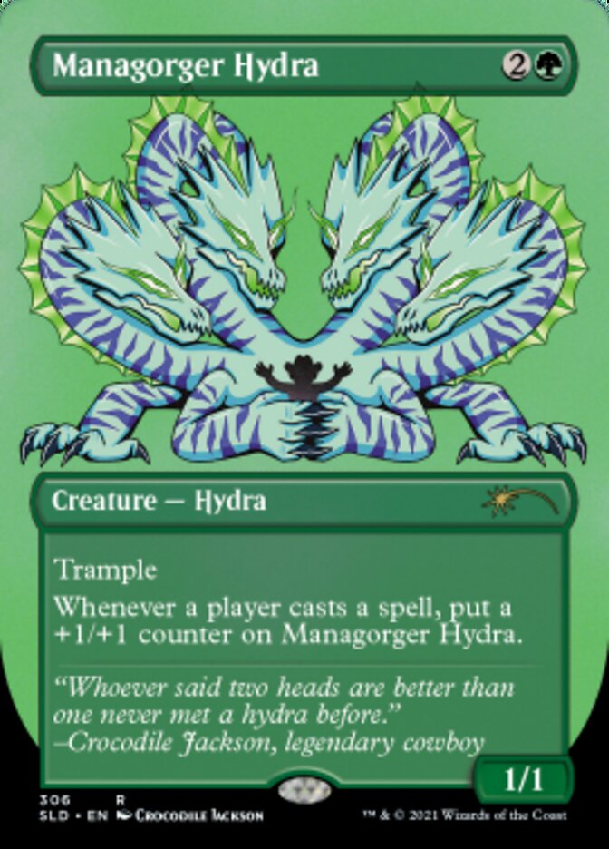 Managorger Hydra (Borderless) (Foil Etched) [Secret Lair Drop Series] | North of Exile Games