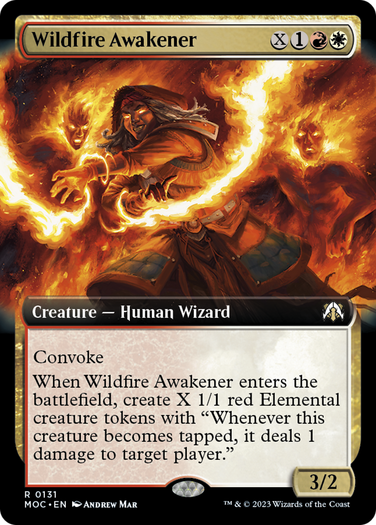 Wildfire Awakener (Extended Art) [March of the Machine Commander] | North of Exile Games
