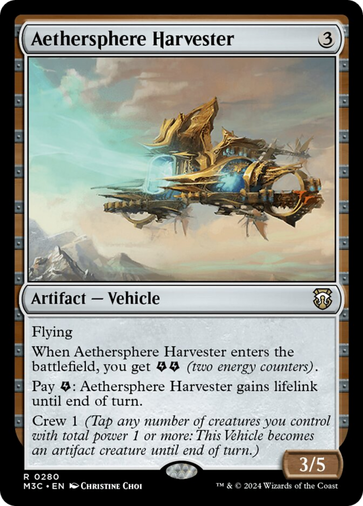Aethersphere Harvester (Ripple Foil) [Modern Horizons 3 Commander] | North of Exile Games