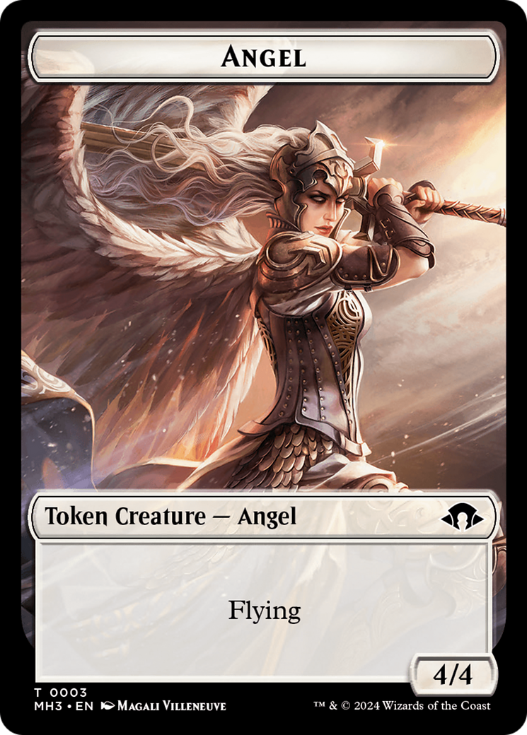 Eldrazi Spawn // Angel Double-Sided Token [Modern Horizons 3 Tokens] | North of Exile Games