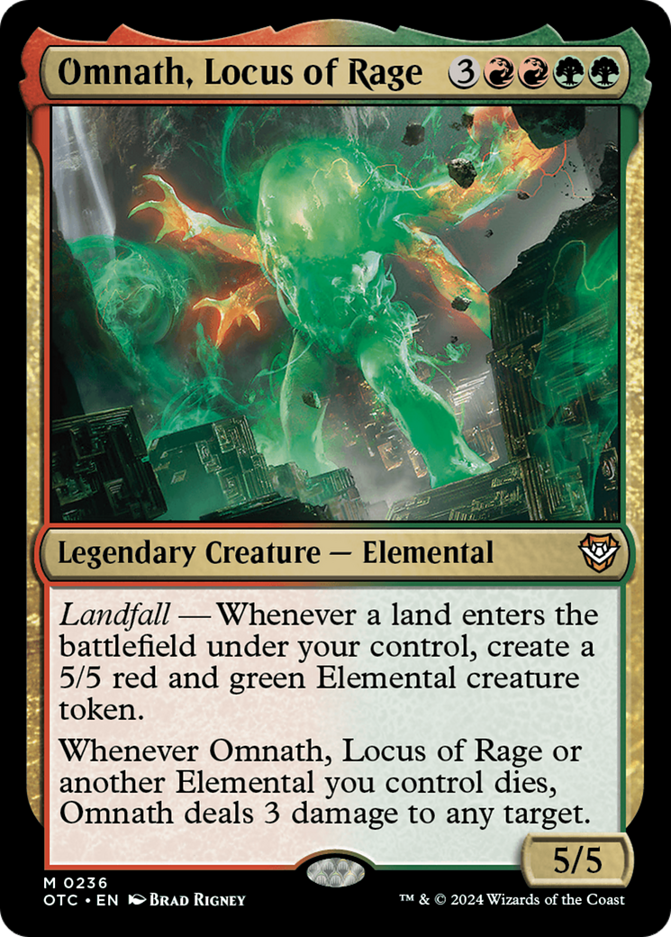 Omnath, Locus of Rage [Outlaws of Thunder Junction Commander] | North of Exile Games