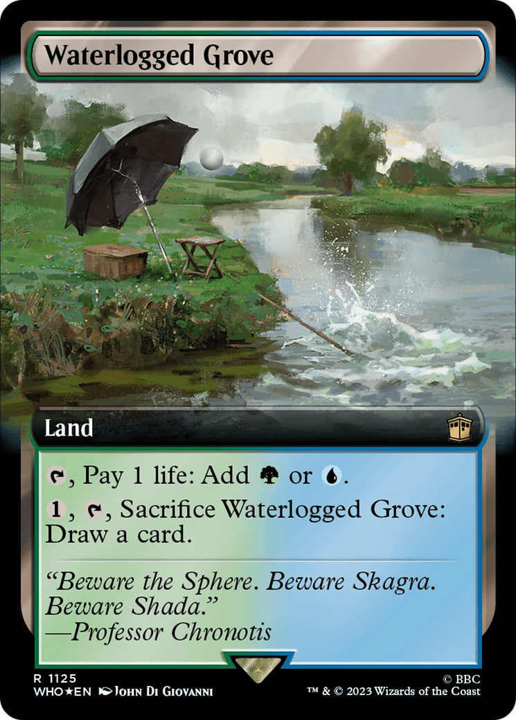 Waterlogged Grove (Extended Art) (Surge Foil) [Doctor Who] | North of Exile Games