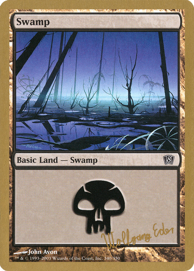 Swamp (we340) (Wolfgang Eder) [World Championship Decks 2003] | North of Exile Games
