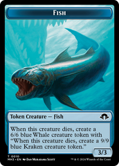 Eldrazi Spawn // Fish Double-Sided Token [Modern Horizons 3 Tokens] | North of Exile Games
