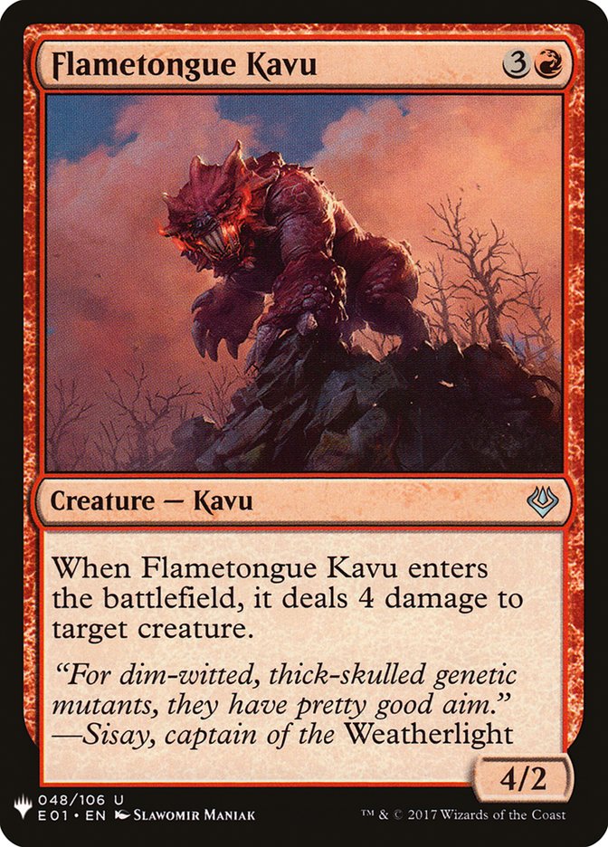 Flametongue Kavu [Mystery Booster] | North of Exile Games