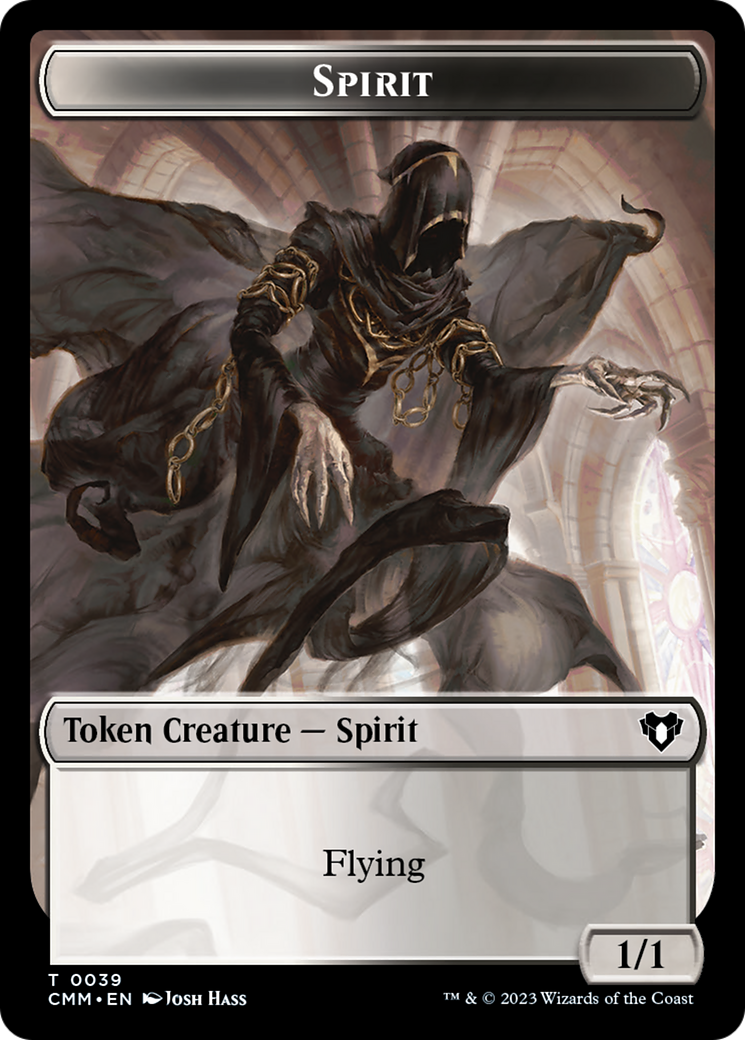 Spirit (0039) // Bird Illusion Double-Sided Token [Commander Masters Tokens] | North of Exile Games