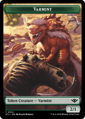 Varmint // Plot Double-Sided Token [Outlaws of Thunder Junction Tokens] | North of Exile Games
