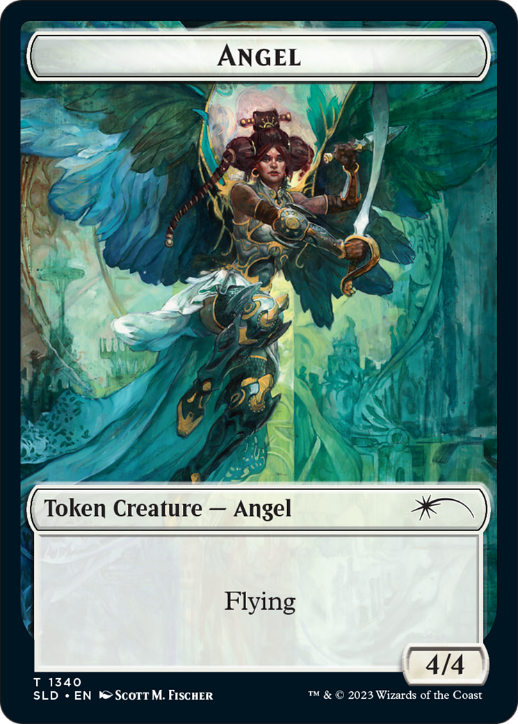 Angel (SLD) // Soldier (GRN) Double-Sided Token [Secret Lair: Angels Tokens] | North of Exile Games