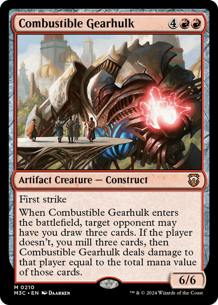 Combustible Gearhulk [Modern Horizons 3 Commander] | North of Exile Games