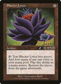 Blacker Lotus (Oversized) [Oversize Cards] | North of Exile Games