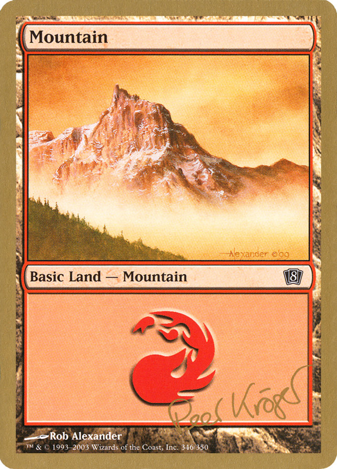 Mountain (pk346) (Peer Kroger) [World Championship Decks 2003] | North of Exile Games