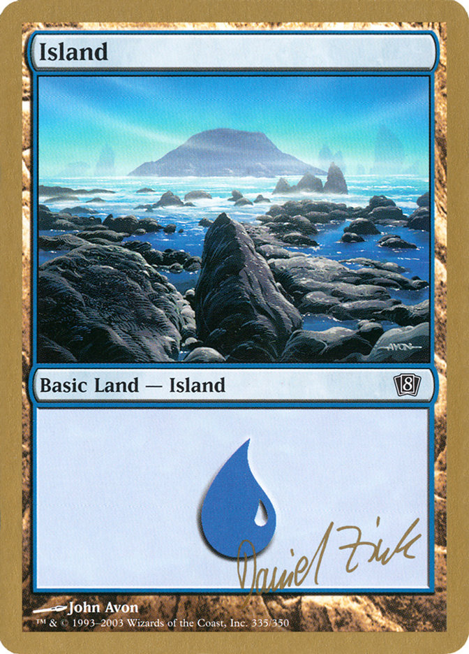Island (dz335) (Daniel Zink) [World Championship Decks 2003] | North of Exile Games