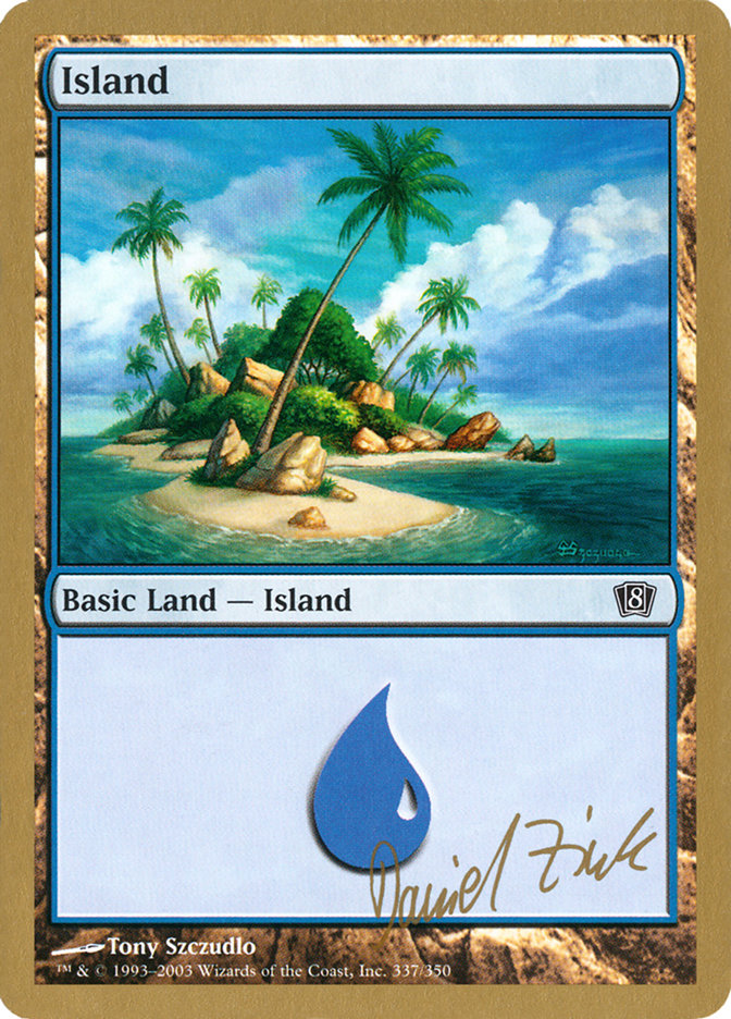 Island (dz337) (Daniel Zink) [World Championship Decks 2003] | North of Exile Games
