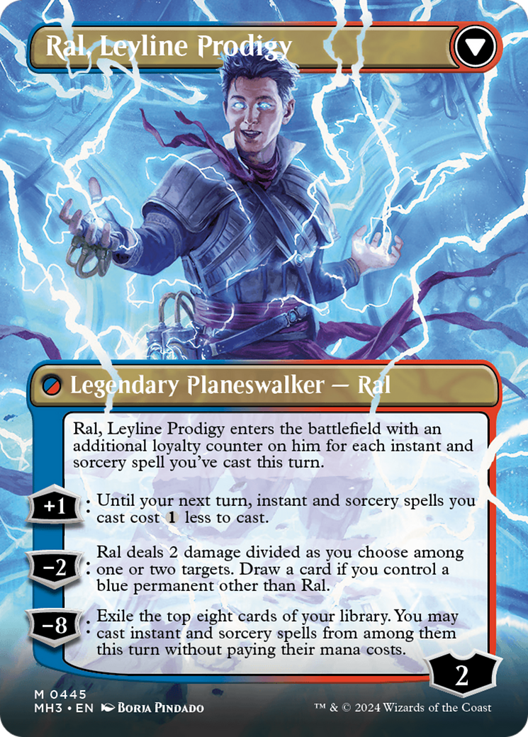 Ral, Monsoon Mage // Ral, Leyline Prodigy (Borderless) [Modern Horizons 3] | North of Exile Games