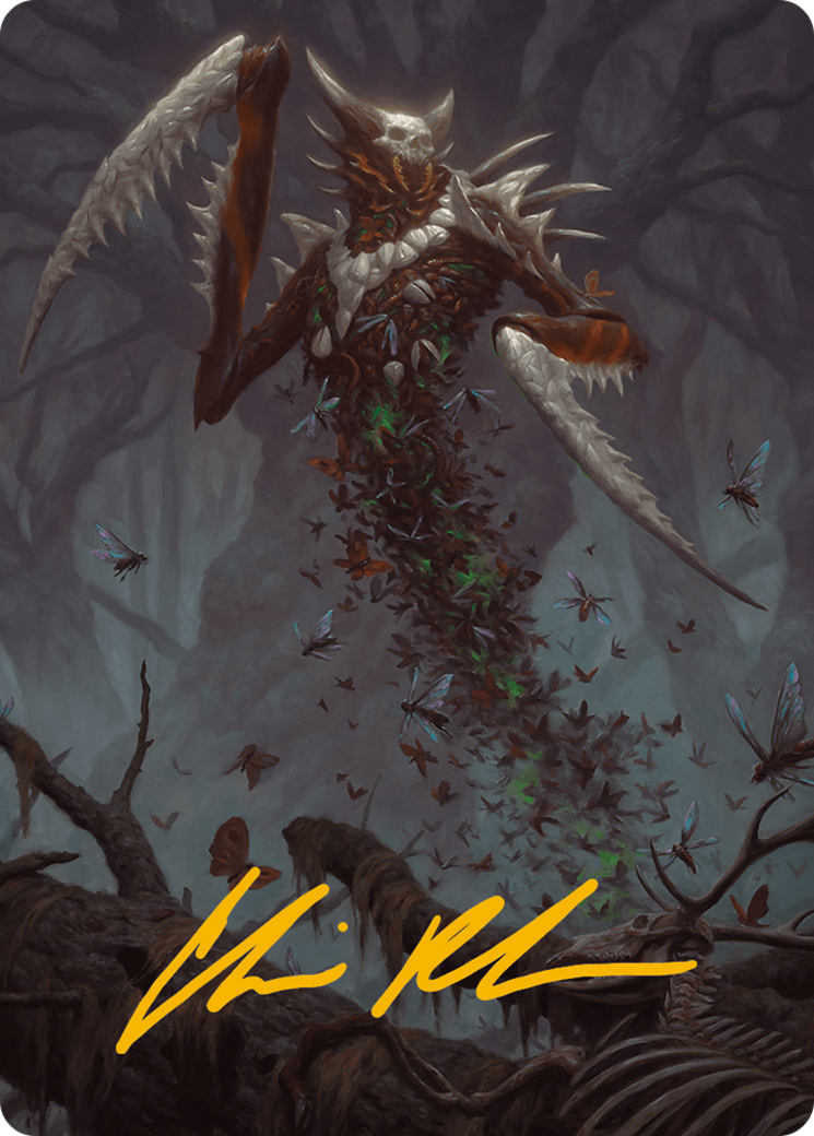Grist, the Plague Swarm Art Card (Gold-Stamped Signature) [Modern Horizons 3 Art Series] | North of Exile Games