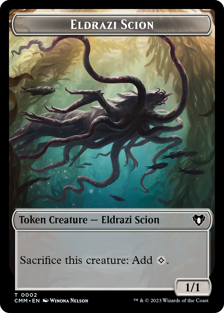 Eldrazi Scion // Myr Double-Sided Token [Commander Masters Tokens] | North of Exile Games