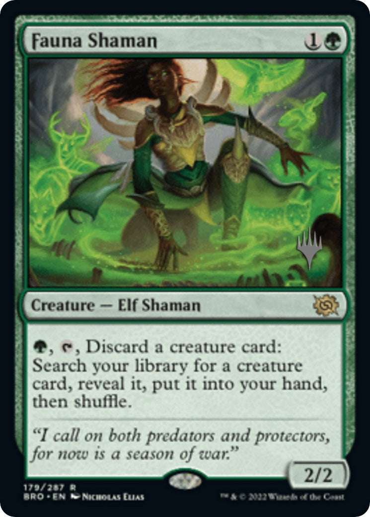 Fauna Shaman (Promo Pack) [The Brothers' War Promos] | North of Exile Games