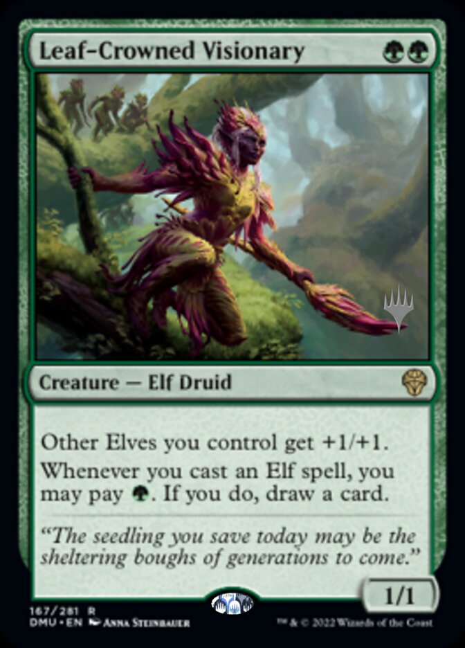 Leaf-Crowned Visionary (Promo Pack) [Dominaria United Promos] | North of Exile Games