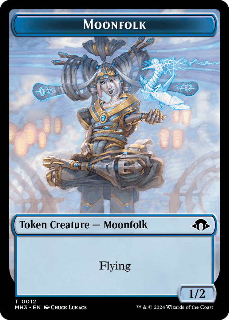 Moonfolk // Energy Reserve Double-Sided Token [Modern Horizons 3 Tokens] | North of Exile Games